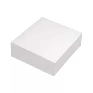 Boîte patisserie blanche 20x20X8cm (M)